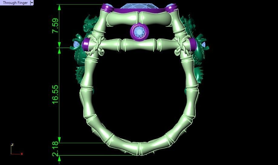 dragon ring 3D print model_23
