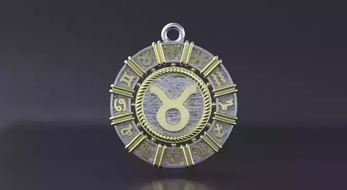 Zodiac symbol  Taurus 3D print model 3D print model