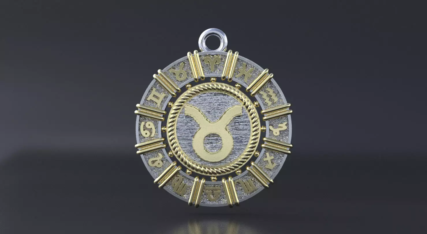 Zodiac symbol  Taurus 3D print model 3D print model_0