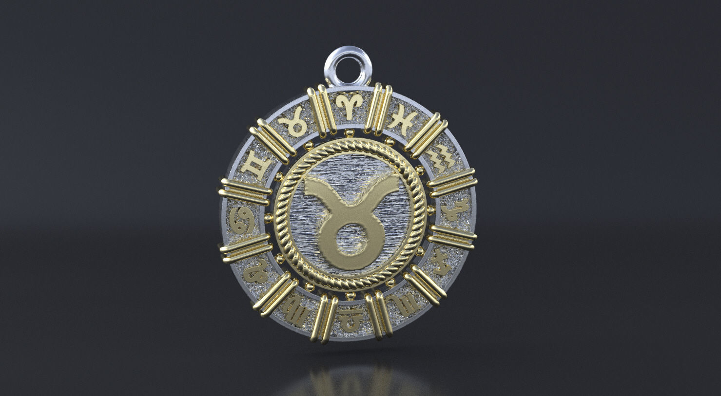 Zodiac symbol  Taurus 3D print model 3D print model_1