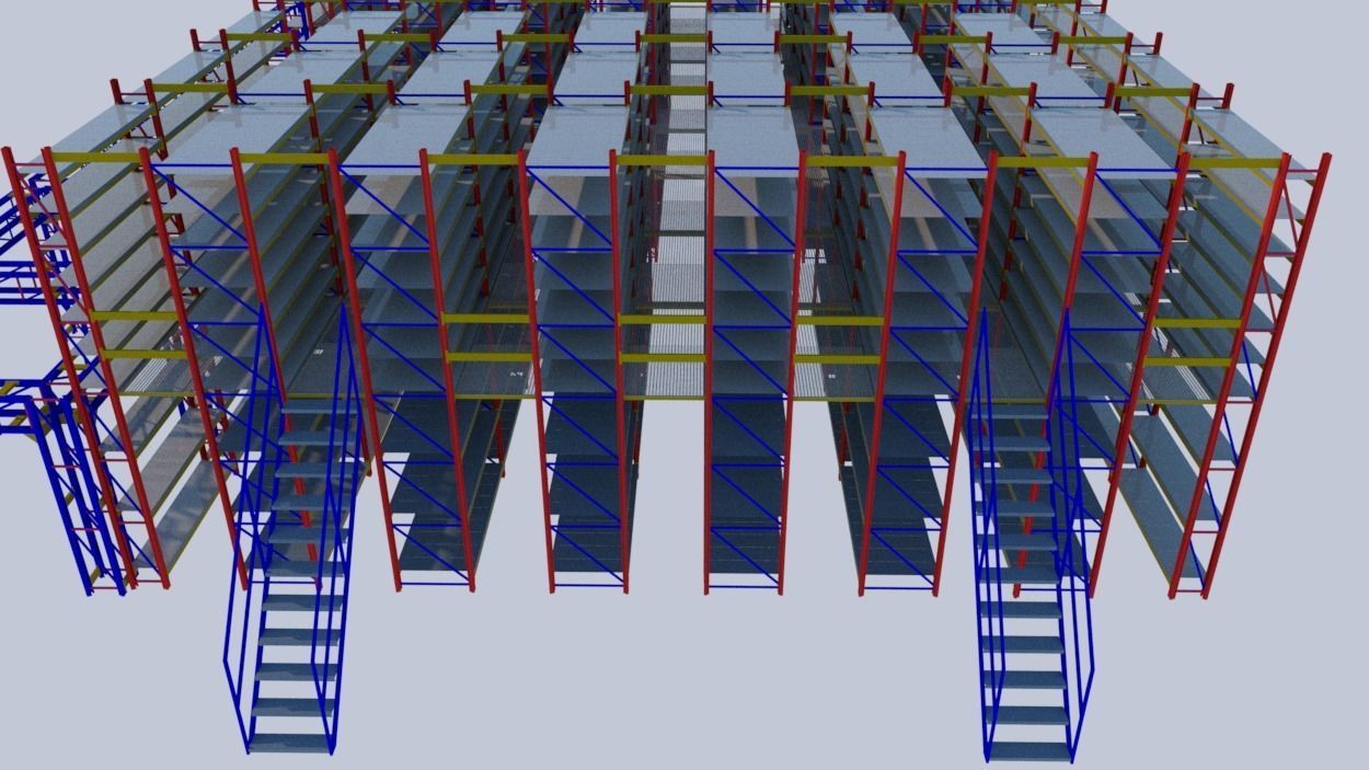 SHELF SYSTEM OF THE MEMBRANE 3D model_4
