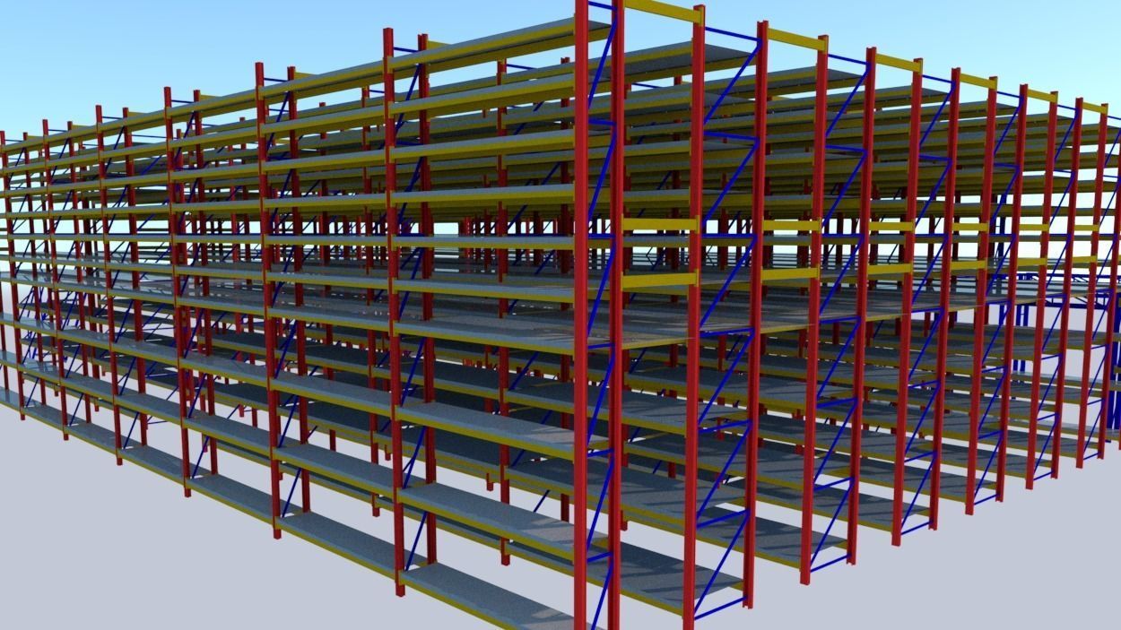 SHELF SYSTEM OF THE MEMBRANE 3D model_2