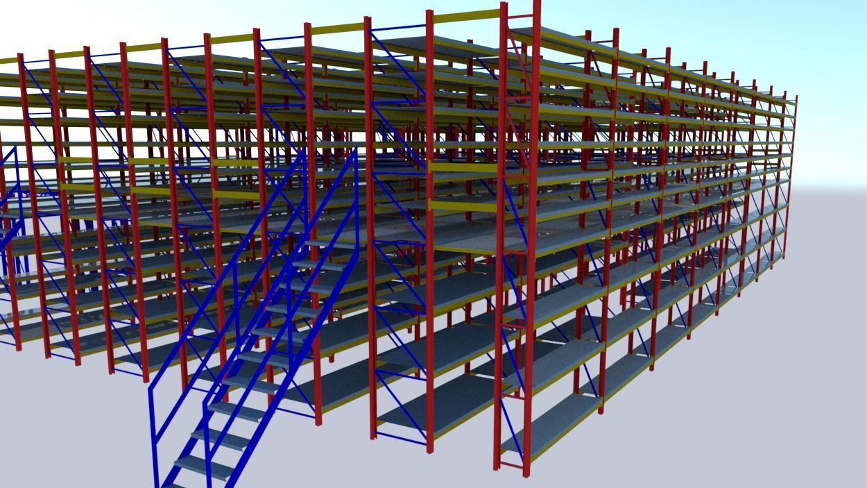 SHELF SYSTEM OF THE MEMBRANE 3D model_1