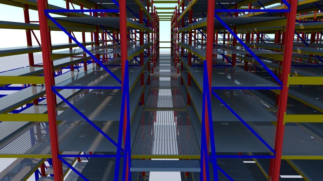 SHELF SYSTEM OF THE MEMBRANE 3D model_5