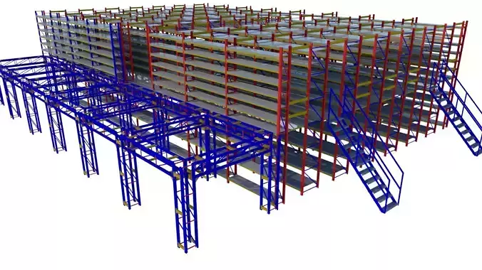 SHELF SYSTEM OF THE MEMBRANE 3D model