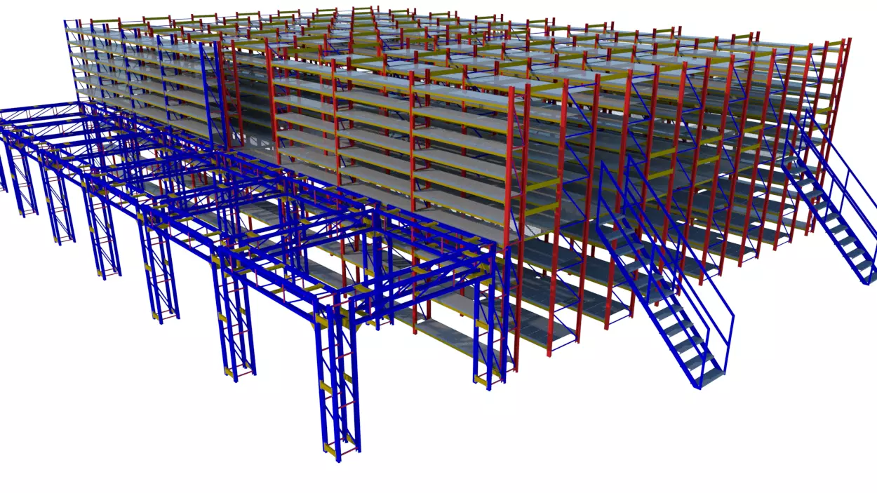 SHELF SYSTEM OF THE MEMBRANE 3D model_0