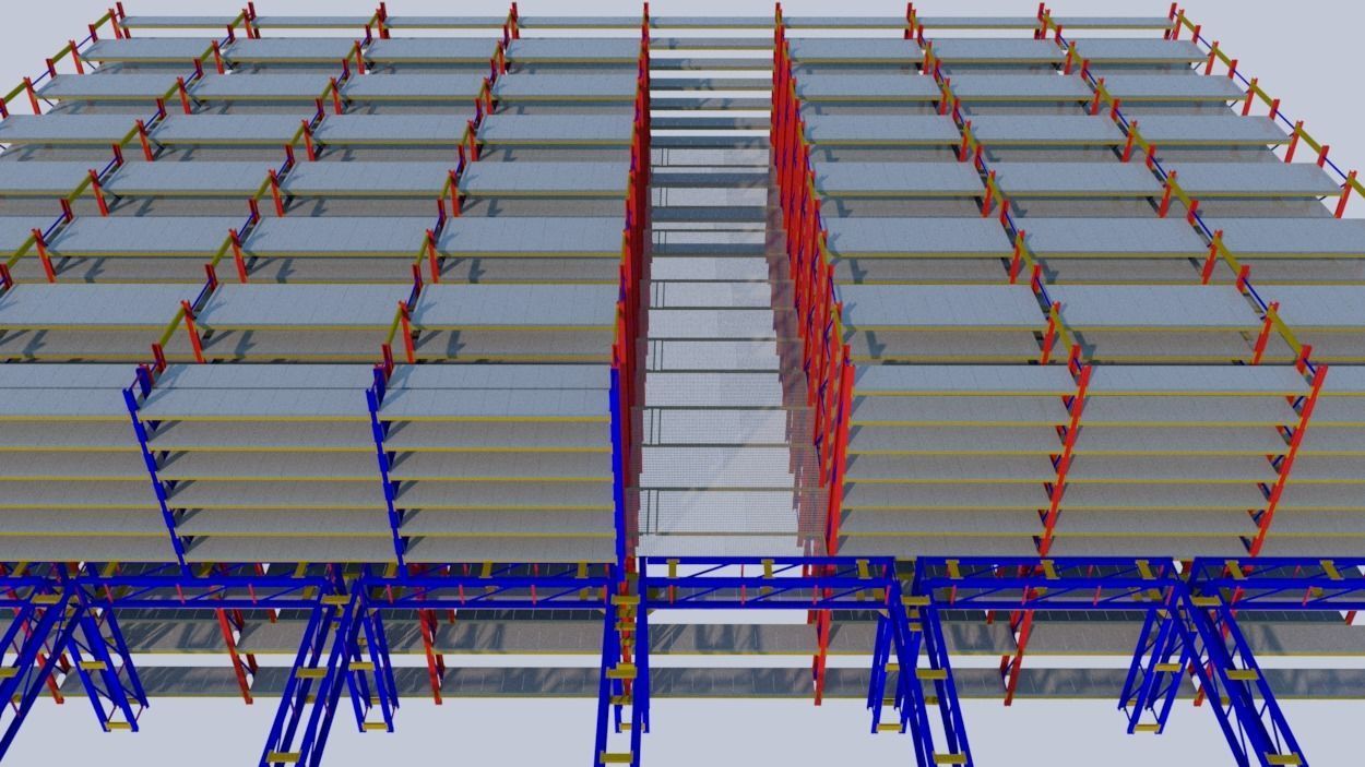 SHELF SYSTEM OF THE MEMBRANE 3D model_7