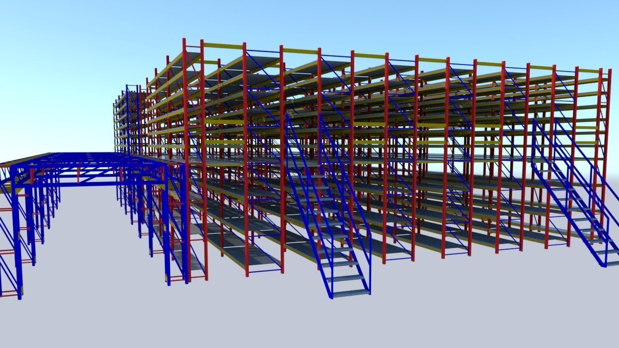 SHELF SYSTEM OF THE MEMBRANE 3D model_3