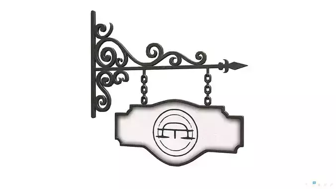 Shop Signage 01 - Game-ready - PBR