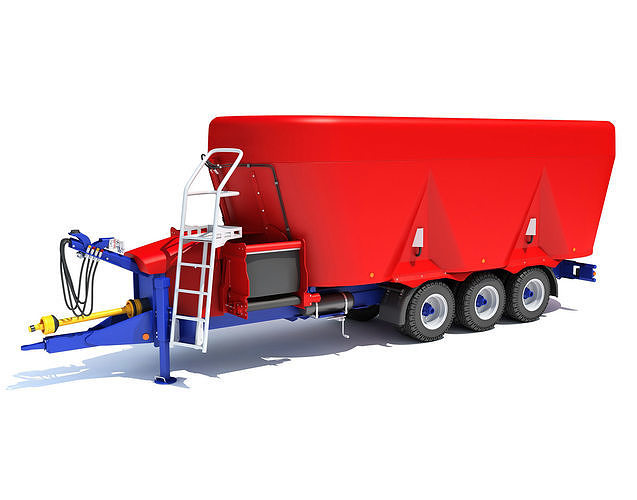 Trailed Feed Mixer 3D model
