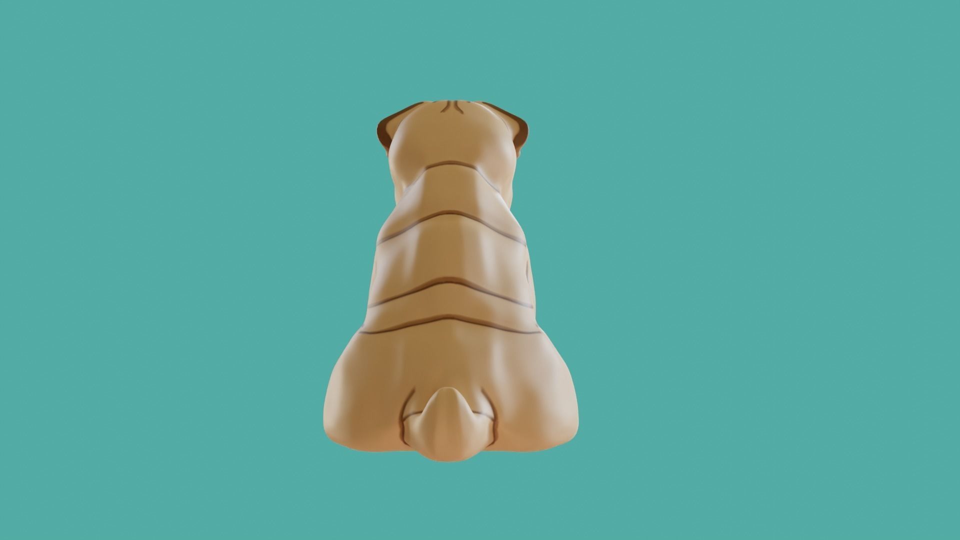 pug  sculpture and intelligence 3D print model_9