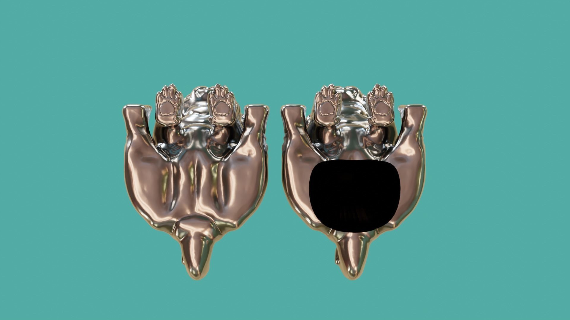 pug  sculpture and intelligence 3D print model_17