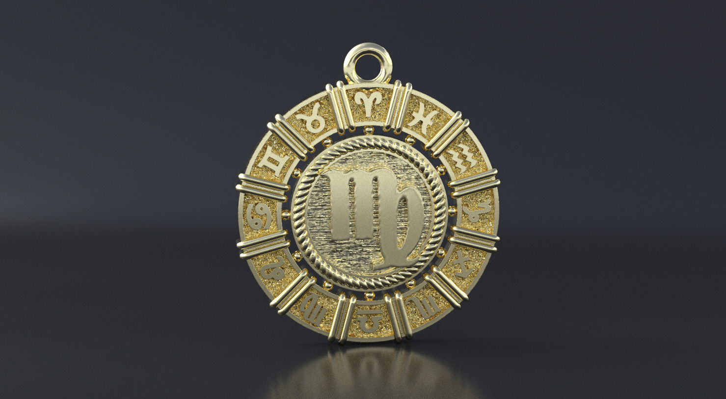 Zodiac symbol  Virgo 3D print model 3D print model_3