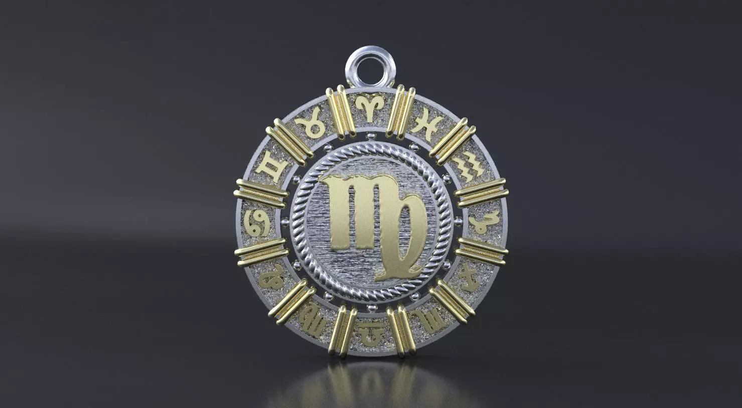 Zodiac symbol  Virgo 3D print model 3D print model_0