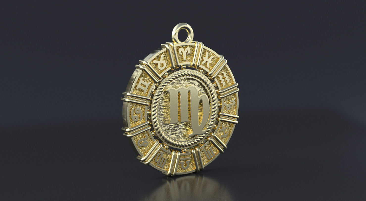 Zodiac symbol  Virgo 3D print model 3D print model_2