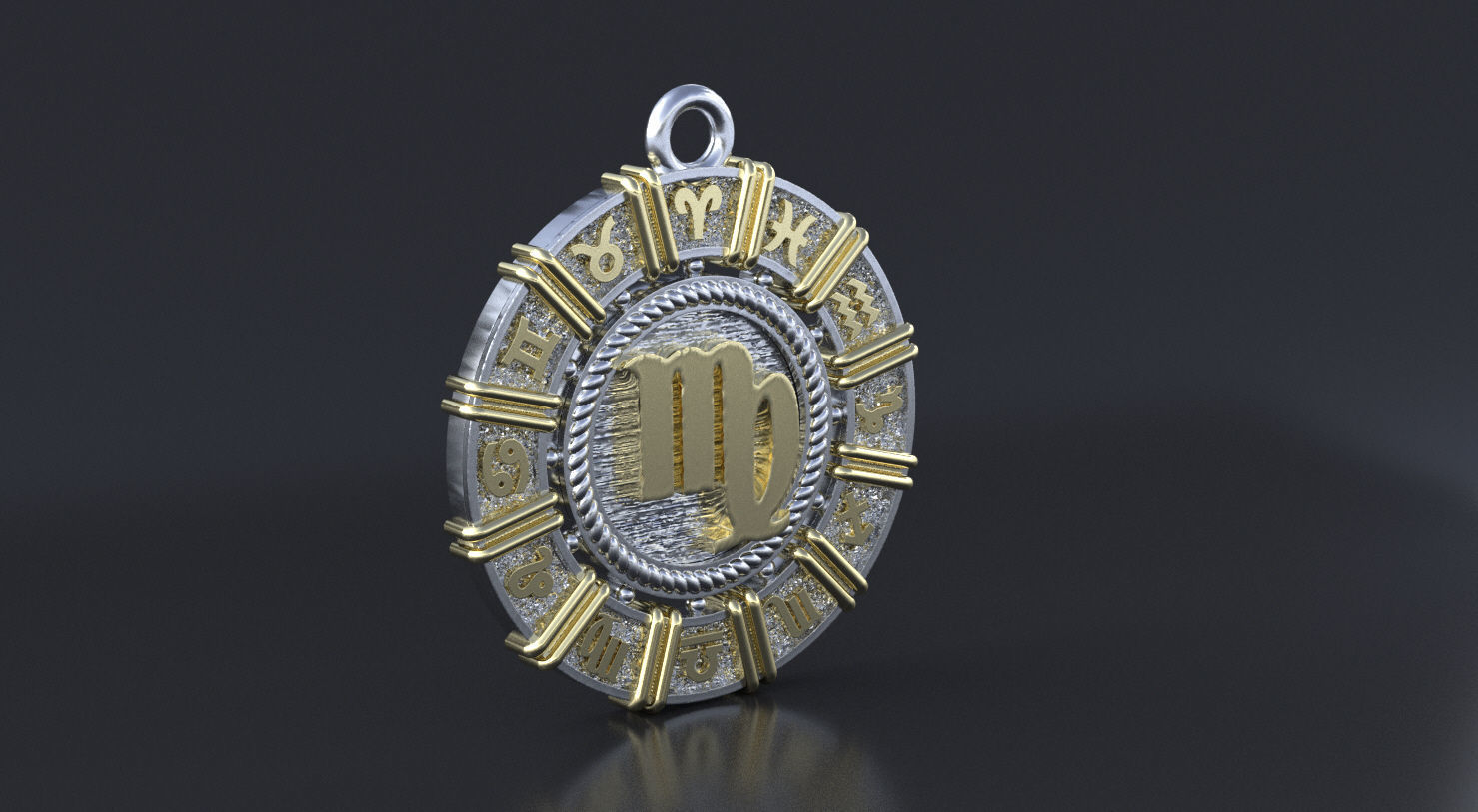 Zodiac symbol  Virgo 3D print model 3D print model_1