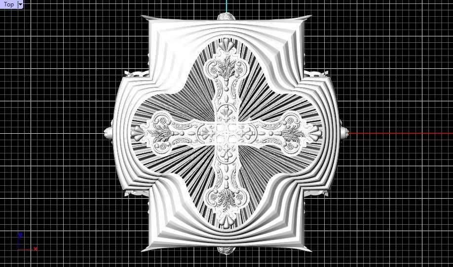 cross ring 3D print model_19