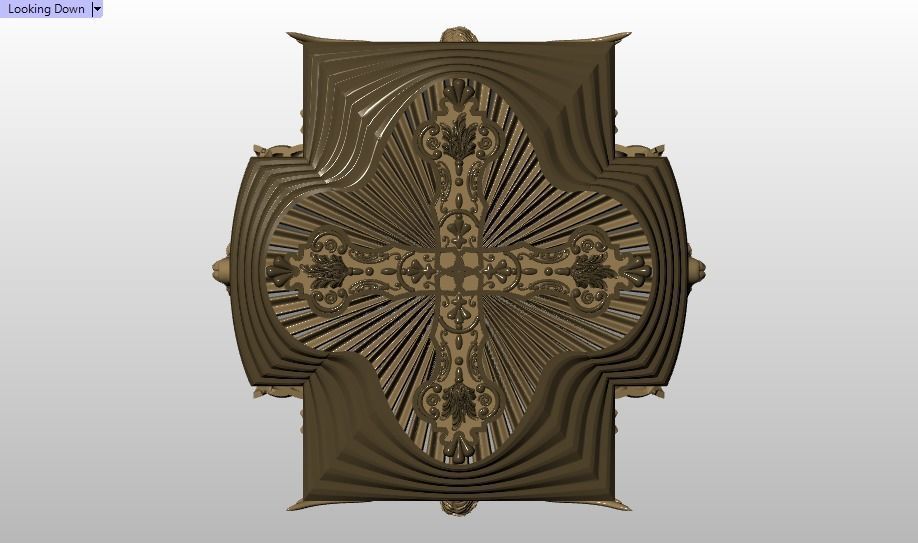 cross ring 3D print model_13