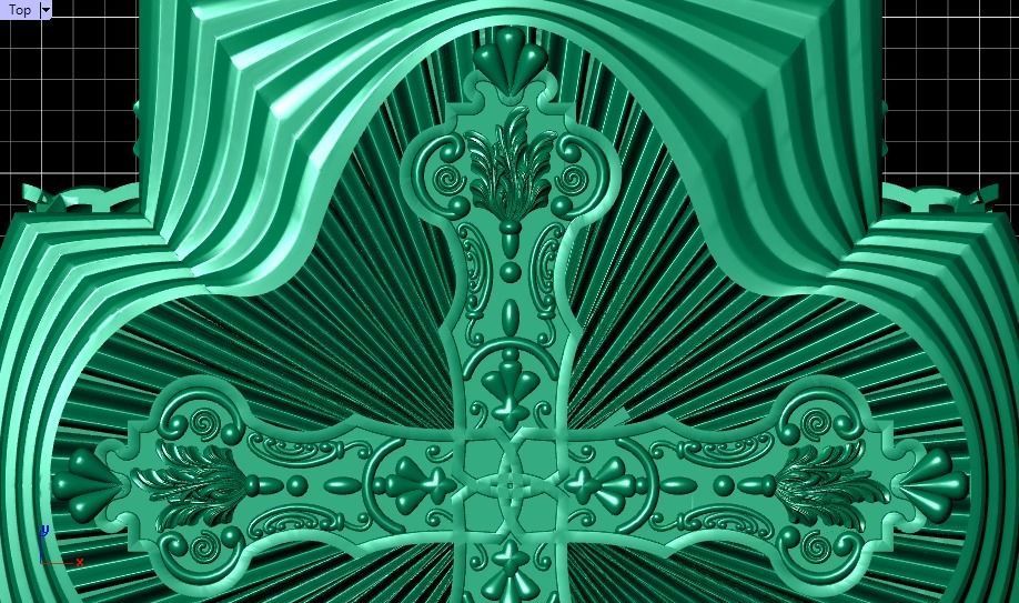 cross ring 3D print model_20