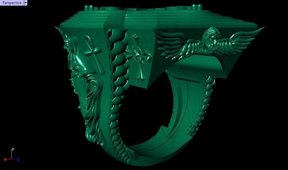 cross ring 3D print model_21