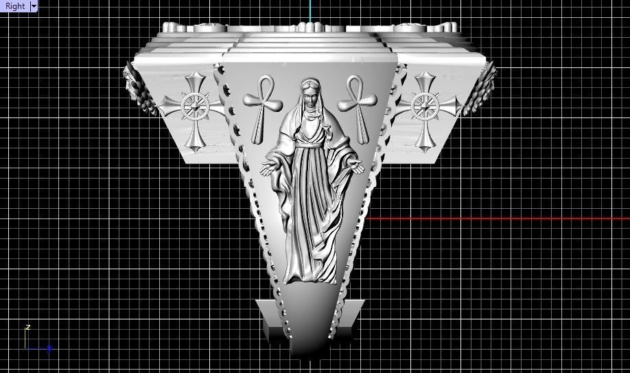 cross ring 3D print model_15