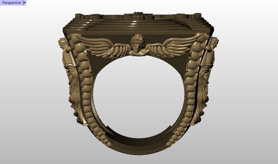 cross ring 3D print model_12
