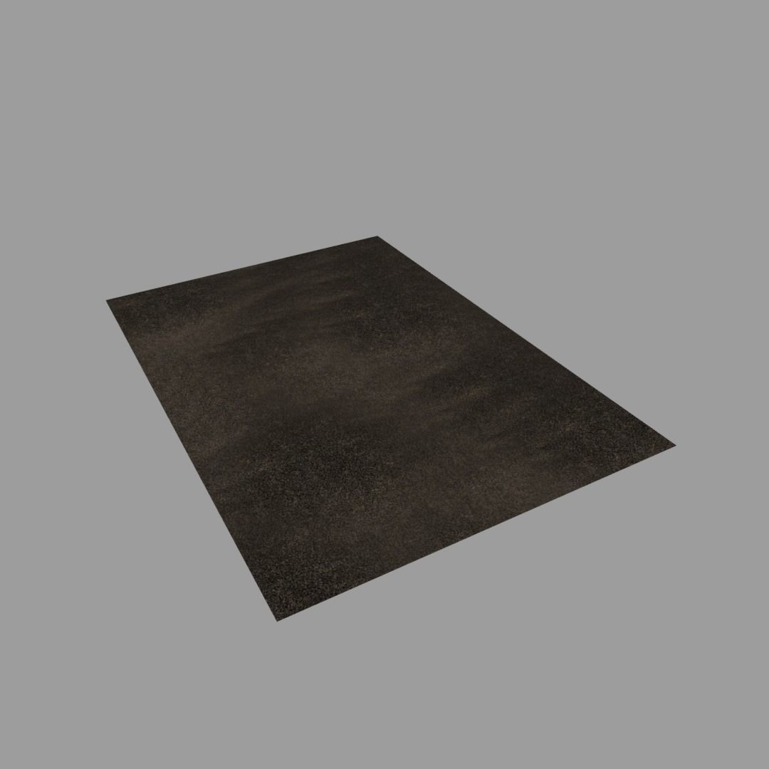 Realistic carpet placemat Low-poly 3D model_7