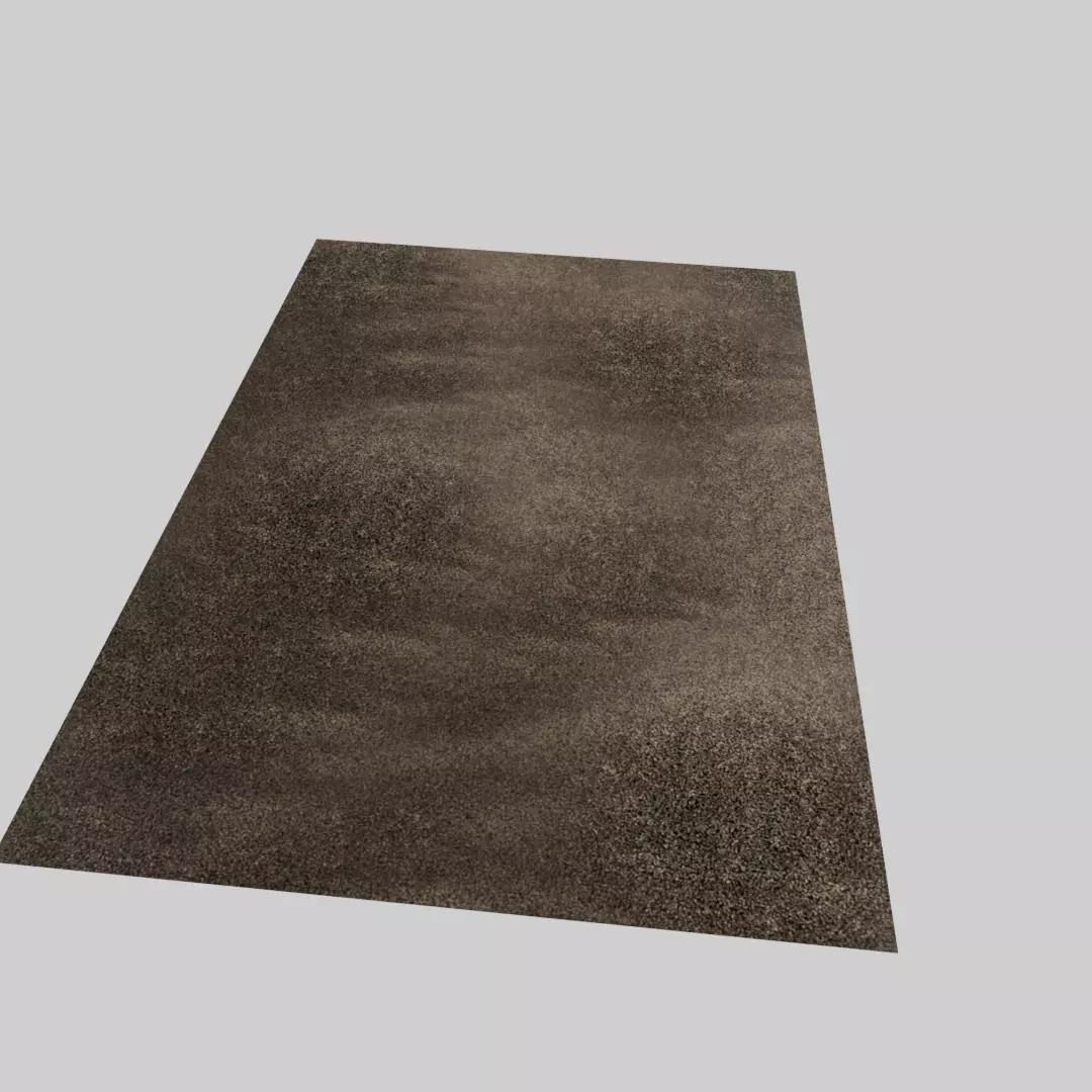 Realistic carpet placemat Low-poly 3D model_0