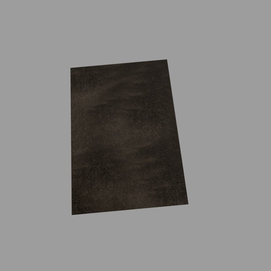 Realistic carpet placemat Low-poly 3D model_8
