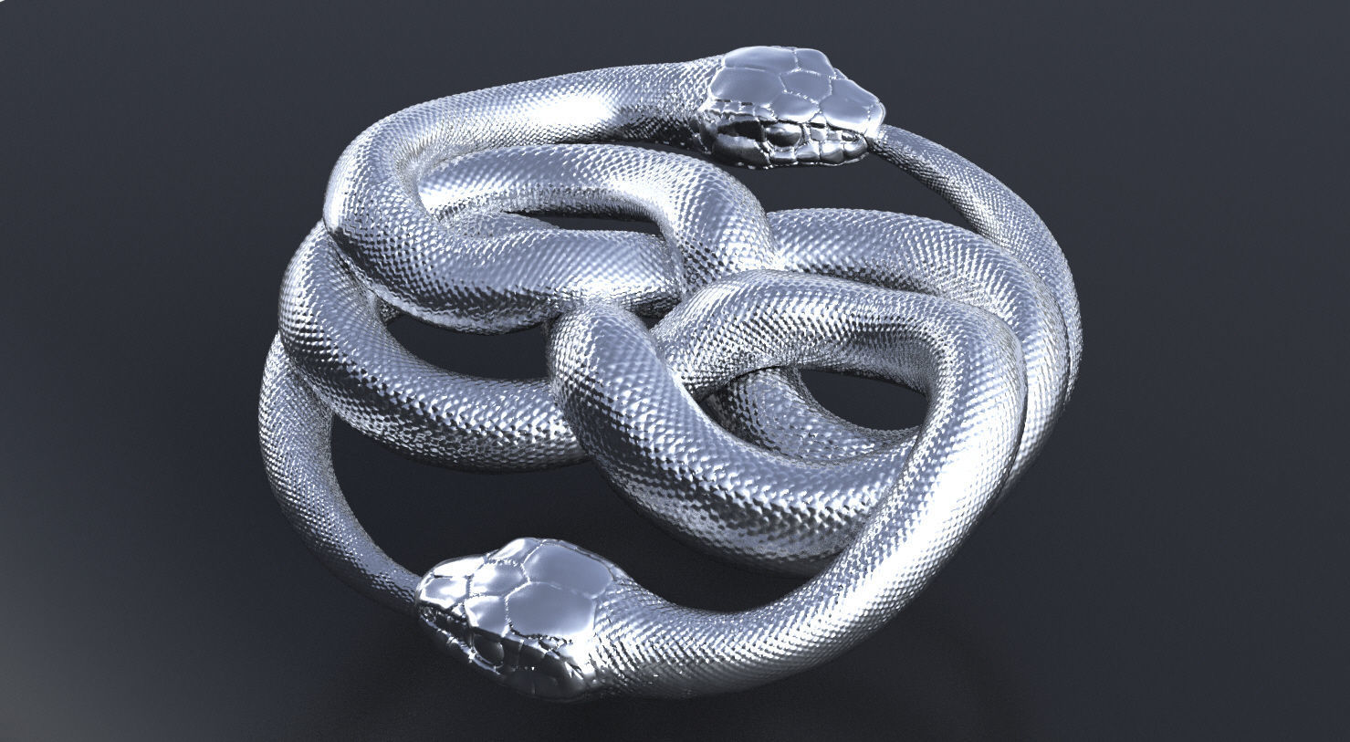 Serpent Ouroboros 3D print model or CNC model 3D print model_7