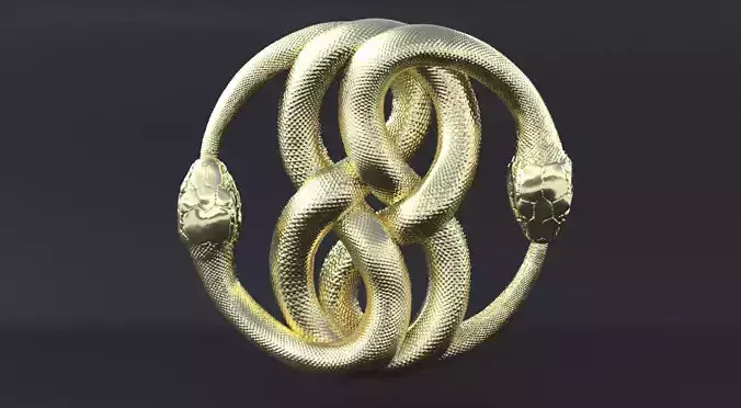 Serpent  Ouroboros 3D print model or CNC  model