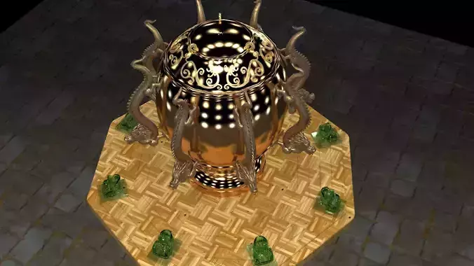 Chinese incense bronze burner  