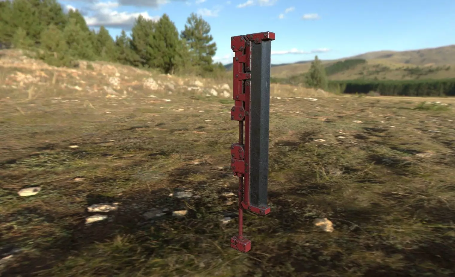 Sword of glory High Poly Low-poly 3D model_0