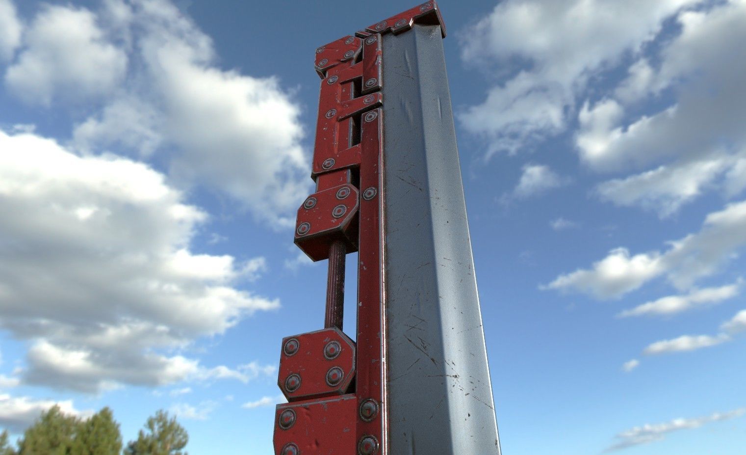 Sword of glory High Poly Low-poly 3D model_4