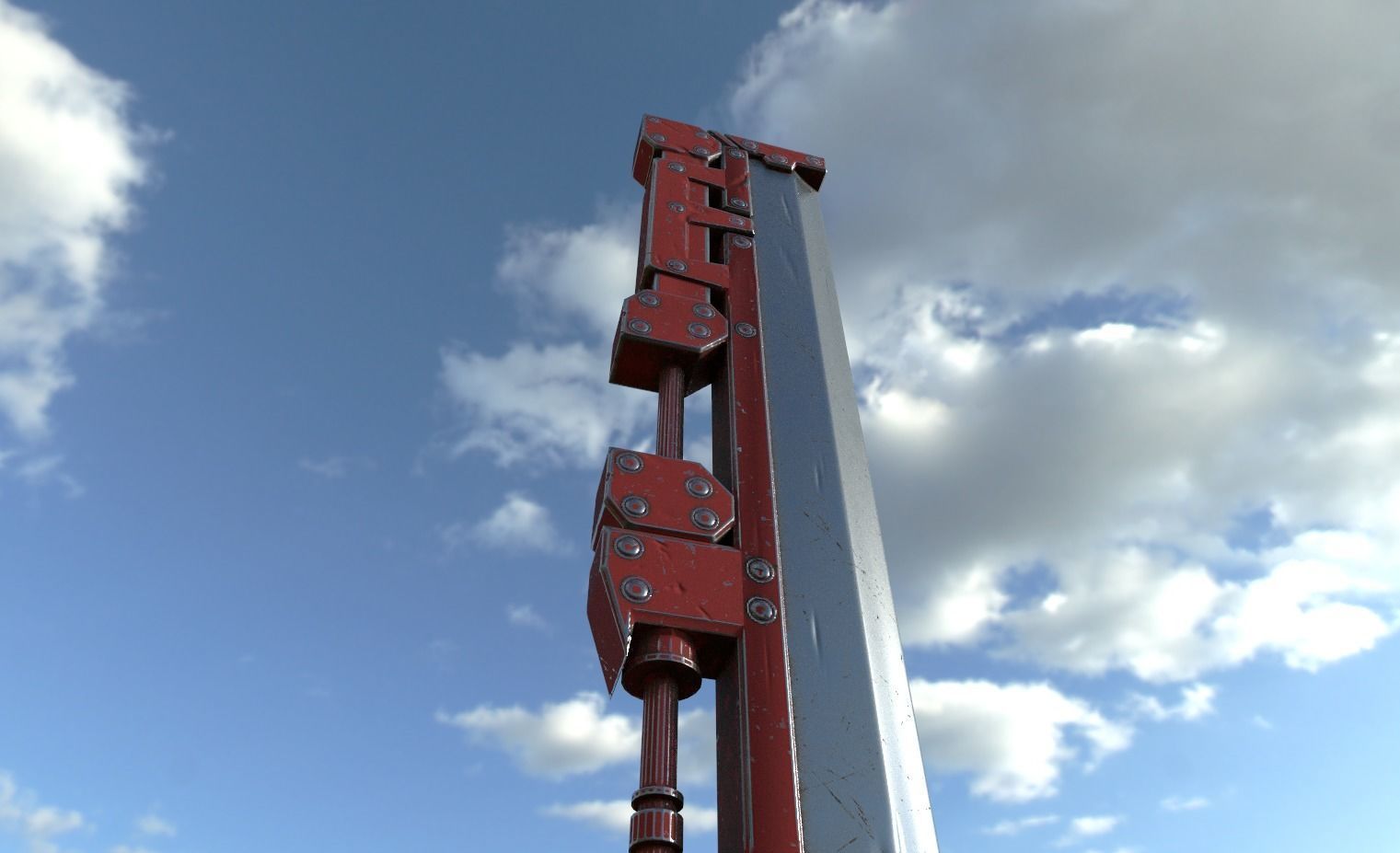 Sword of glory High Poly Low-poly 3D model_5