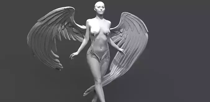 Eve Angel Model Sculpture 3 