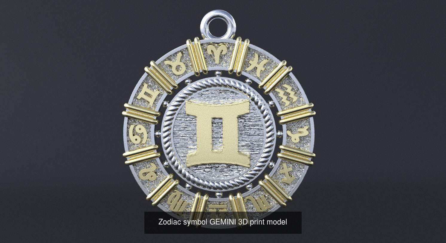 Zodiac signs 3D Model Collection_3