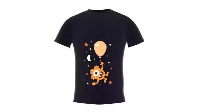 T Shirt - with orange balloon