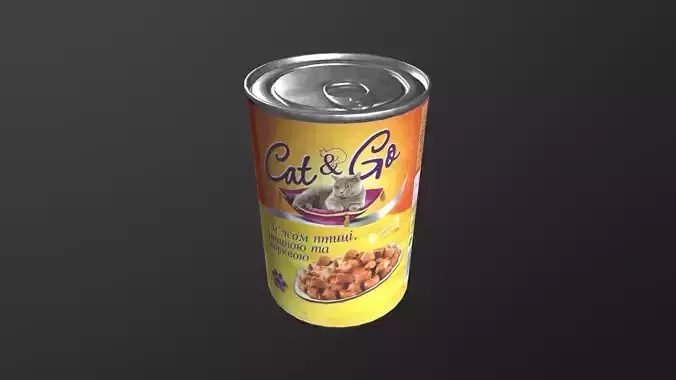 Canned food round metal tin aluminum can cat animal feed