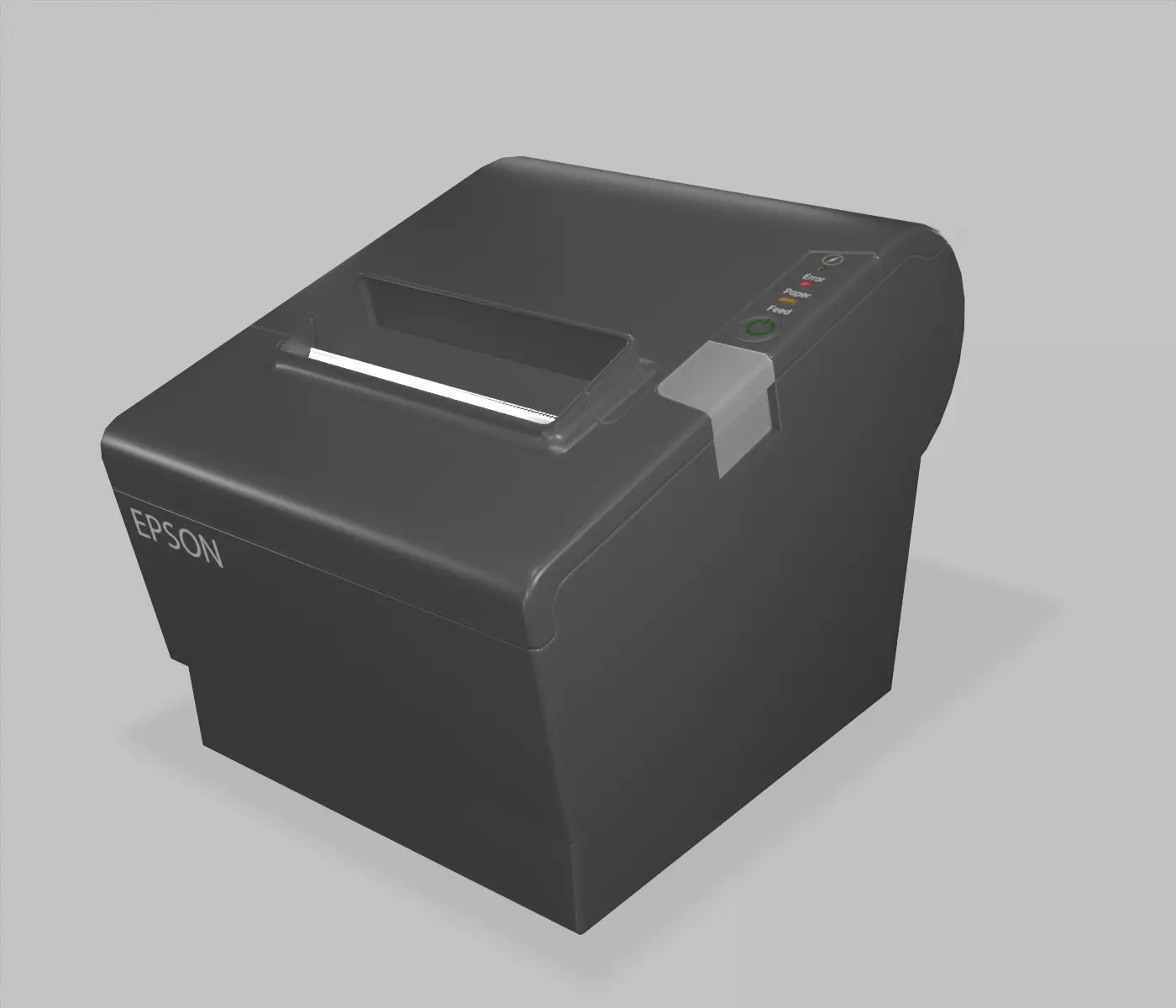 Epson Receipt Printer Low-poly 3D model_0