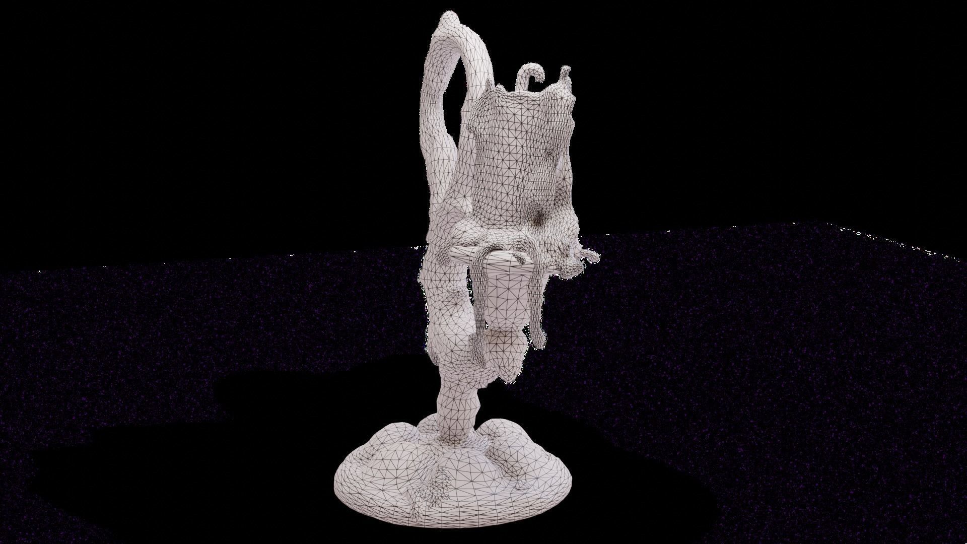 candlestick ornate candle holder 3D model_7