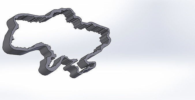Ukraine map cookie cutter  DIY  3D print model