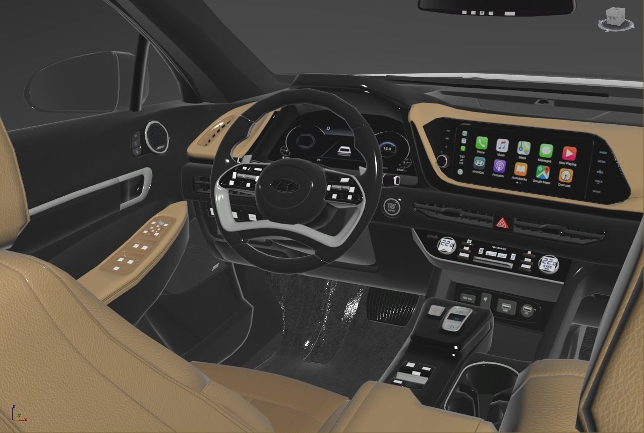 Hyundai Sonta Limited 2020 3D model_5