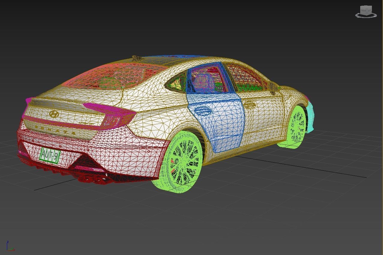 Hyundai Sonta Limited 2020 3D model_2