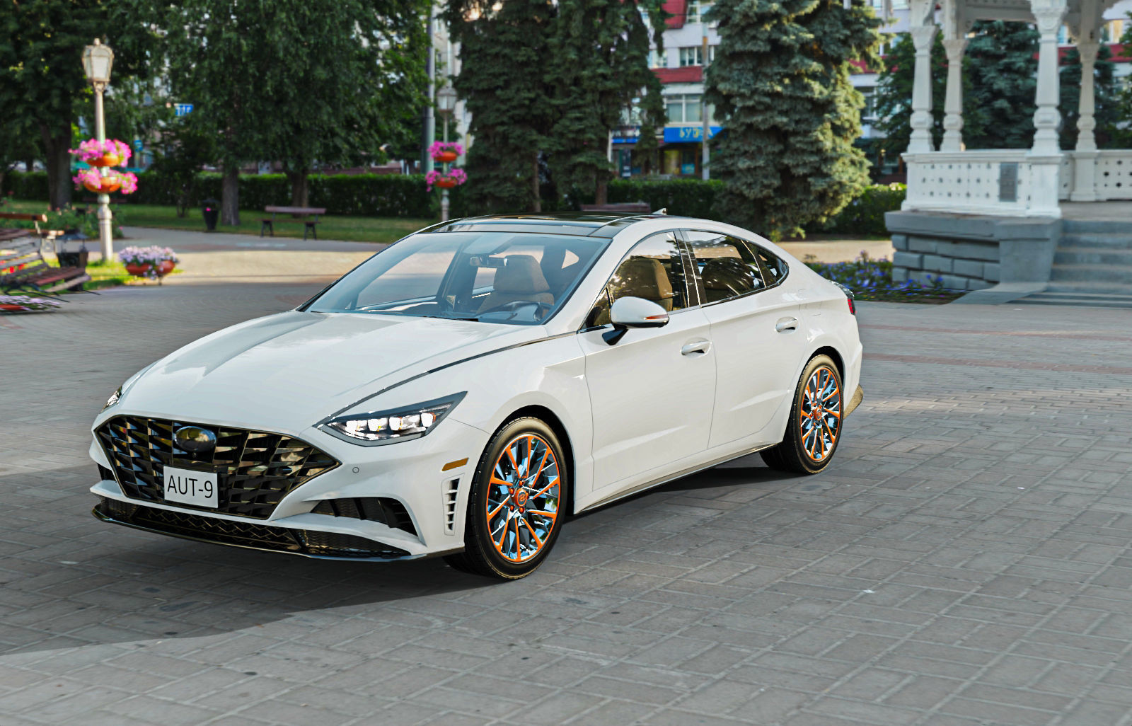 Hyundai Sonta Limited 2020 3D model_8