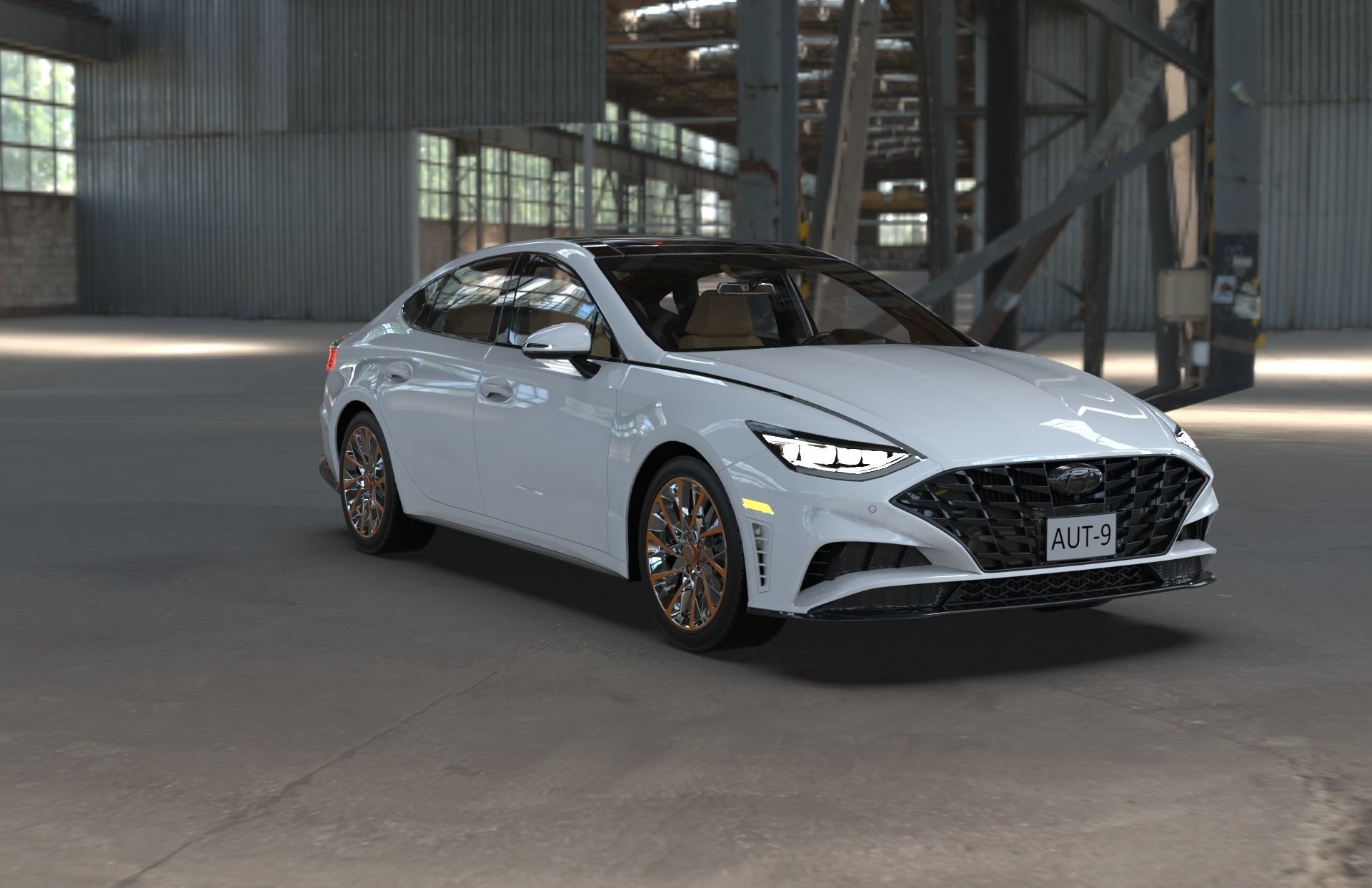 Hyundai Sonta Limited 2020 3D model_4