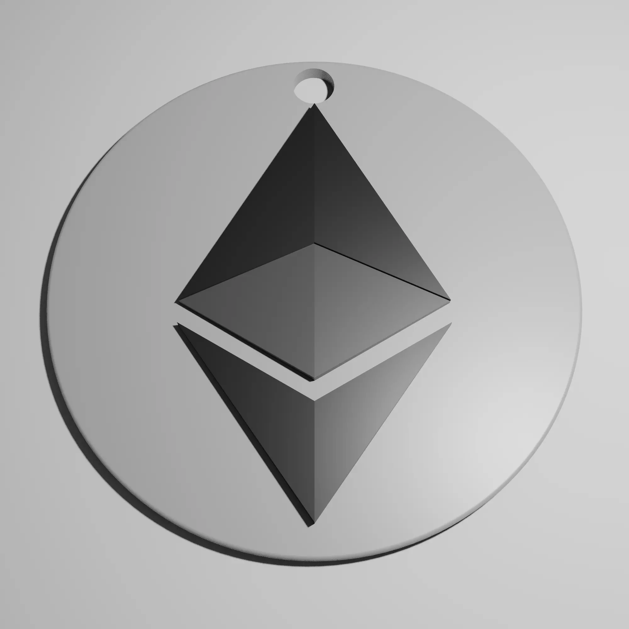 Etherum Pendant 3D print model_0