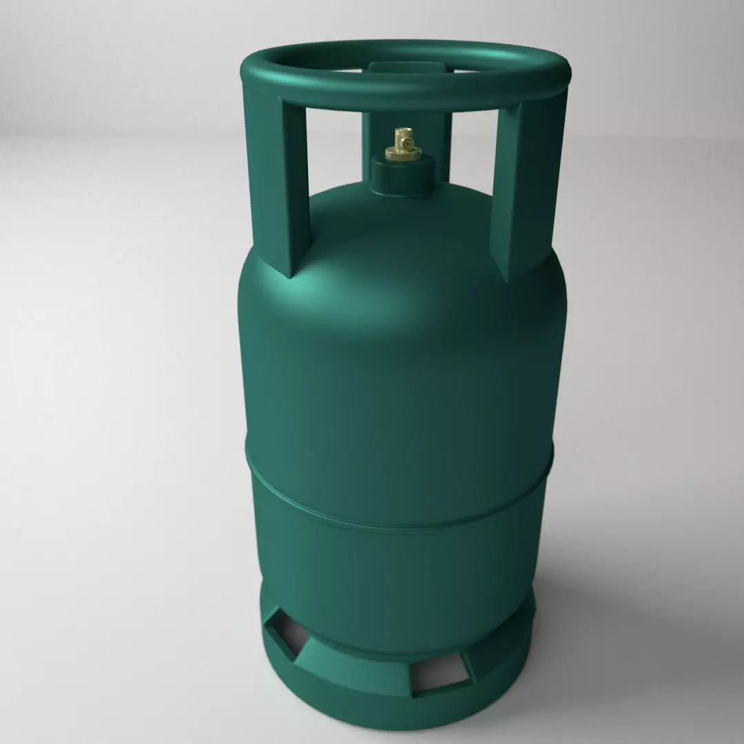 Gas Cylinder 3D model_0