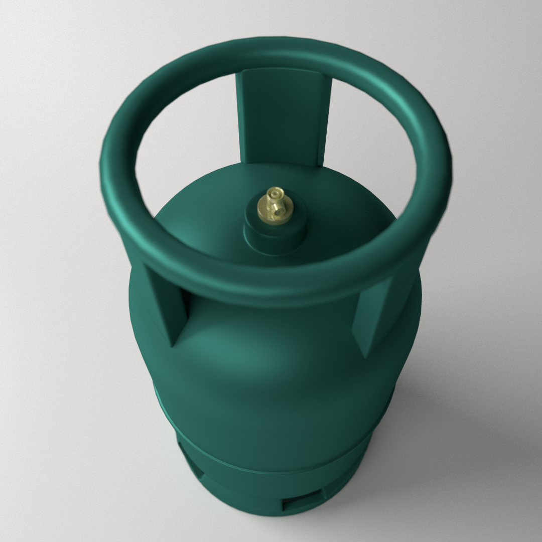 Gas Cylinder 3D model_1