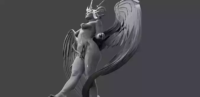 Angel Female Beauty Model Sculpture 4 